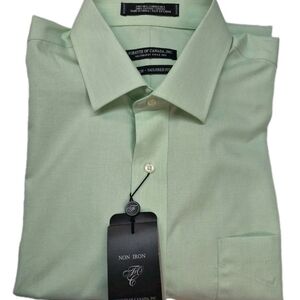 Forsyth of Canada Men's Sz 17 Light Green Dress Shirt